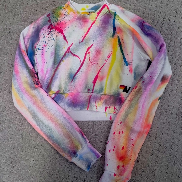 Aviator Nation Tops - Ultra Rare Aviator Nation Crop Sweatshirt XS